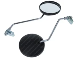 Aanbieding Klemspiegel set Zwart - Chroom Universeel