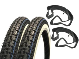 17 inch 2.25 Kenda K252 banden set (White wall) Exclusieve Aanbieding