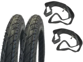 17 inch 2.50 Kenda K208 semislick banden set Korting