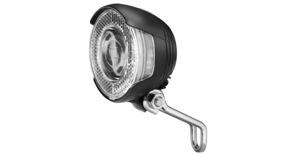 Koplamp Busch und Müller Lumotec Lyt B N Plus Met Standlicht Voor Naafdynamo 20 Lux Zwart Nieuw