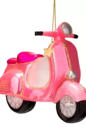 Voordeelprijs Scooter kerstbal - Roze