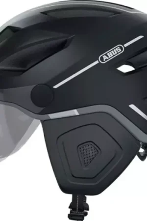 Helm abus pedelec/snorfiets 2.0 met vizier led NTA-8776 keur urban XS-S 51/55 velvet black Superprijs