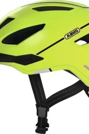 Finale Uitverkoop Helm abus pedelec/snorfiets 2.0 led NTA-8776 keur urban L-XL 56/62 signal yellow