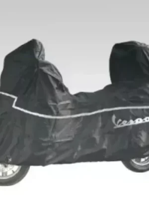 Beschermhoes Piaggio origineel + windscherm/koffer groot zwart et2-et4, lxv, primavera, sprint, vespa lx 605291m002 Gecertificeerd