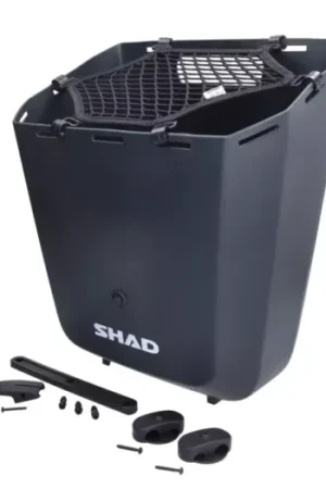 Zijkoffer shad vast kunststof 20L grijs donker mat fatbike, fiets Op = Op