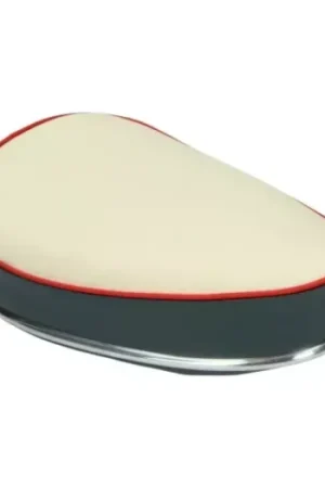 Zadel oldtimer (made in EU) o.a. condor creme/grijs puch Tijdelijk Beschikbaar
