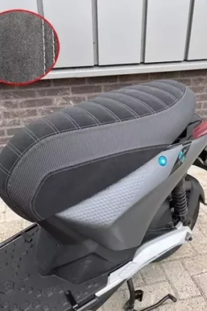 Voordeelprijs Buddydek Regia (made in EU) alcantara streep Sport antraciet piaggio1 (one)=op=op