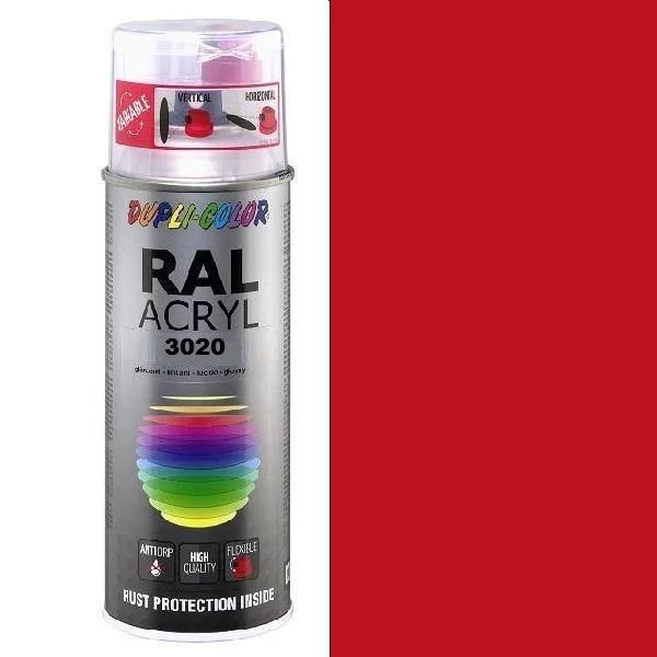 Dupli Color Spuitlak RAL 3020 Verkeersrood - 400ML Bestel Nu