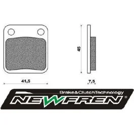 Aanbieding Remblokset newfren voor mb, viva va2008 fd0080